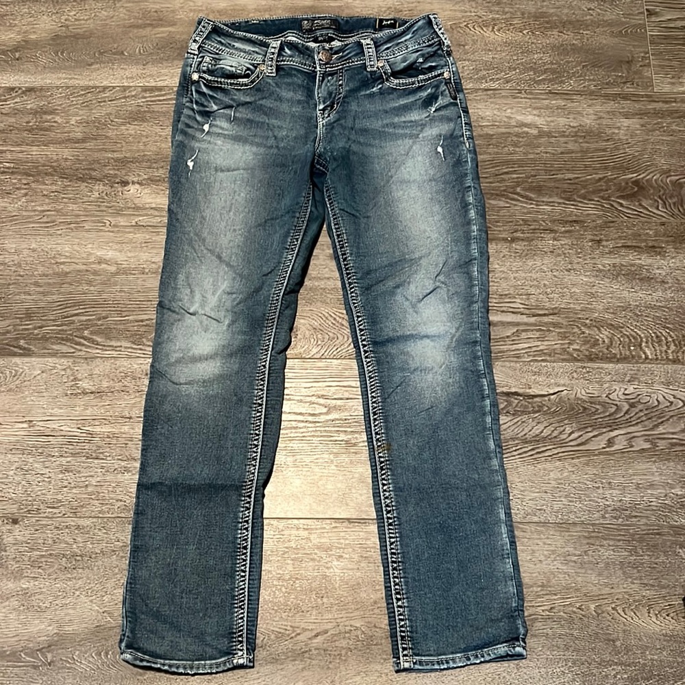 Silver jeans